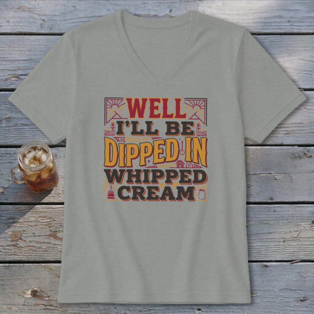 Dipped in Whipped Cream V-neck
