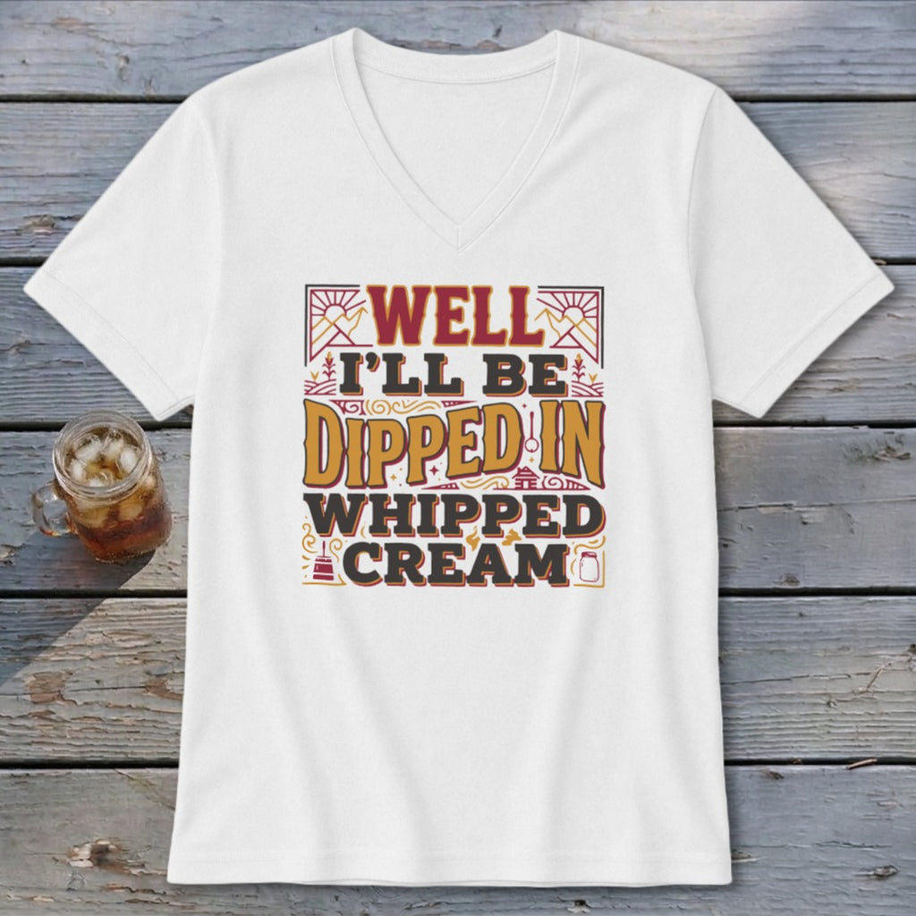 Dipped in Whipped Cream V-neck