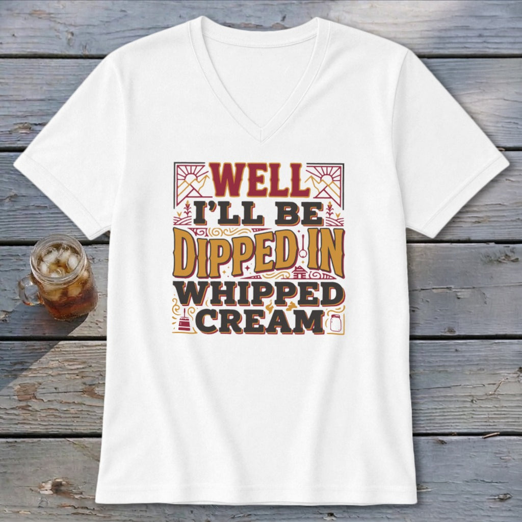 Dipped in Whipped Cream V-neck