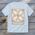 Double Wedding Ring Faux Quilt Block Youth Tee
