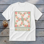 Double Wedding Ring Faux Quilt Block Youth Tee