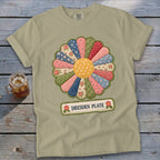 Dresden Plate Faux Quilt Block Signature Tee