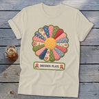 Dresden Plate Faux Quilt Block Softstyle Tee