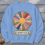Dresden Plate Faux Quilt Block Sweatshirt