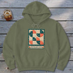 Drunkard's Path Faux Quilt Block Hoodie