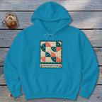 Drunkard's Path Faux Quilt Block Hoodie