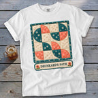 Drunkard's Path Faux Quilt Block Signature Tee