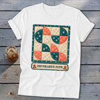 Drunkard's Path Faux Quilt Block Softstyle Tee