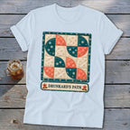 Drunkard's Path Faux Quilt Block Softstyle Tee