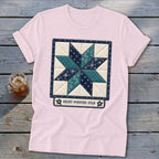Eight-Pointed Star Faux Quilt Block Softstyle Tee