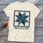 Eight-Pointed Star Faux Quilt Block Softstyle Tee