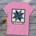 Eight-Pointed Star Faux Quilt Block Softstyle Tee