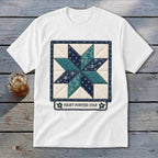 Eight-Pointed Star Faux Quilt Block Youth Tee