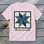 Eight-Pointed Star Faux Quilt Block Youth Tee