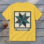 Eight-Pointed Star Faux Quilt Block Youth Tee