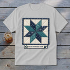 Eight-Pointed Star Faux Quilt Block Youth Tee