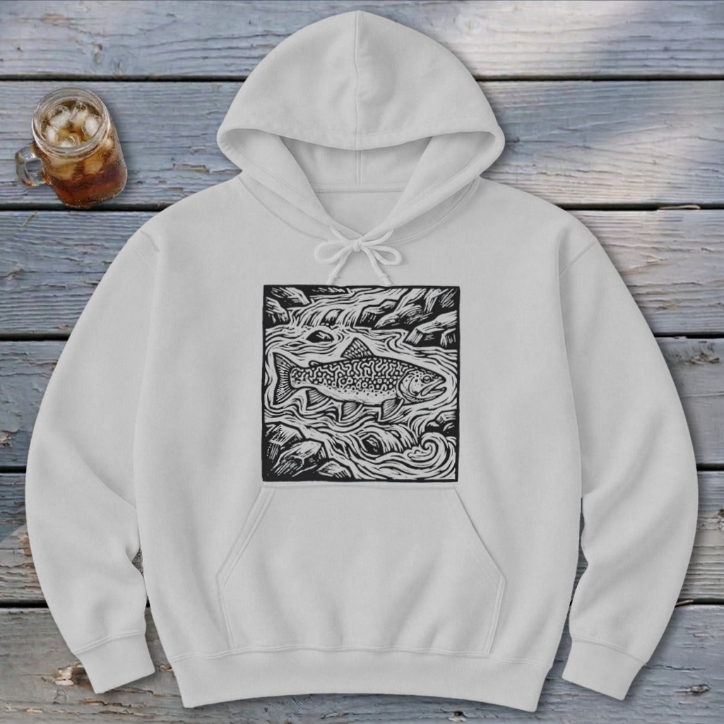 Fish in a Stream Hoodie