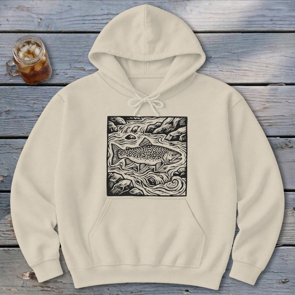 Fish in a Stream Hoodie