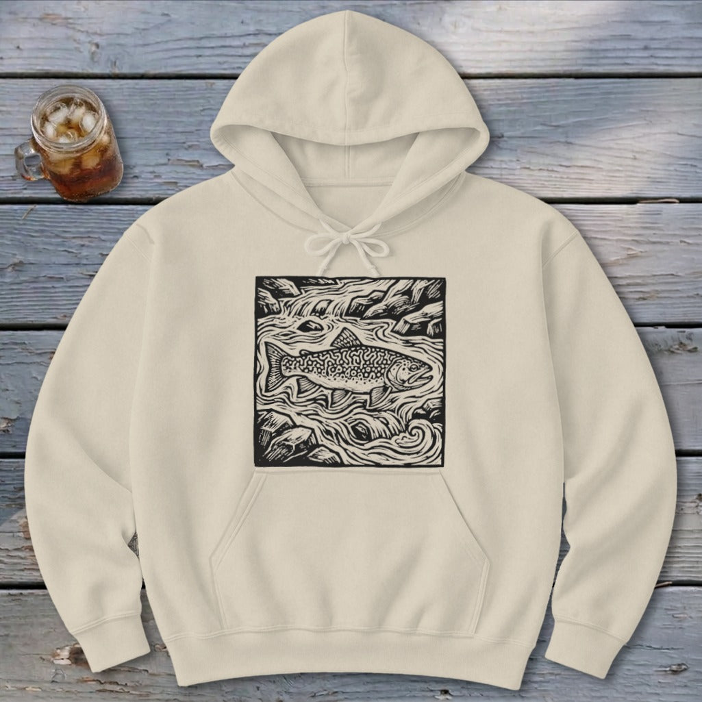 Fish in a Stream Hoodie