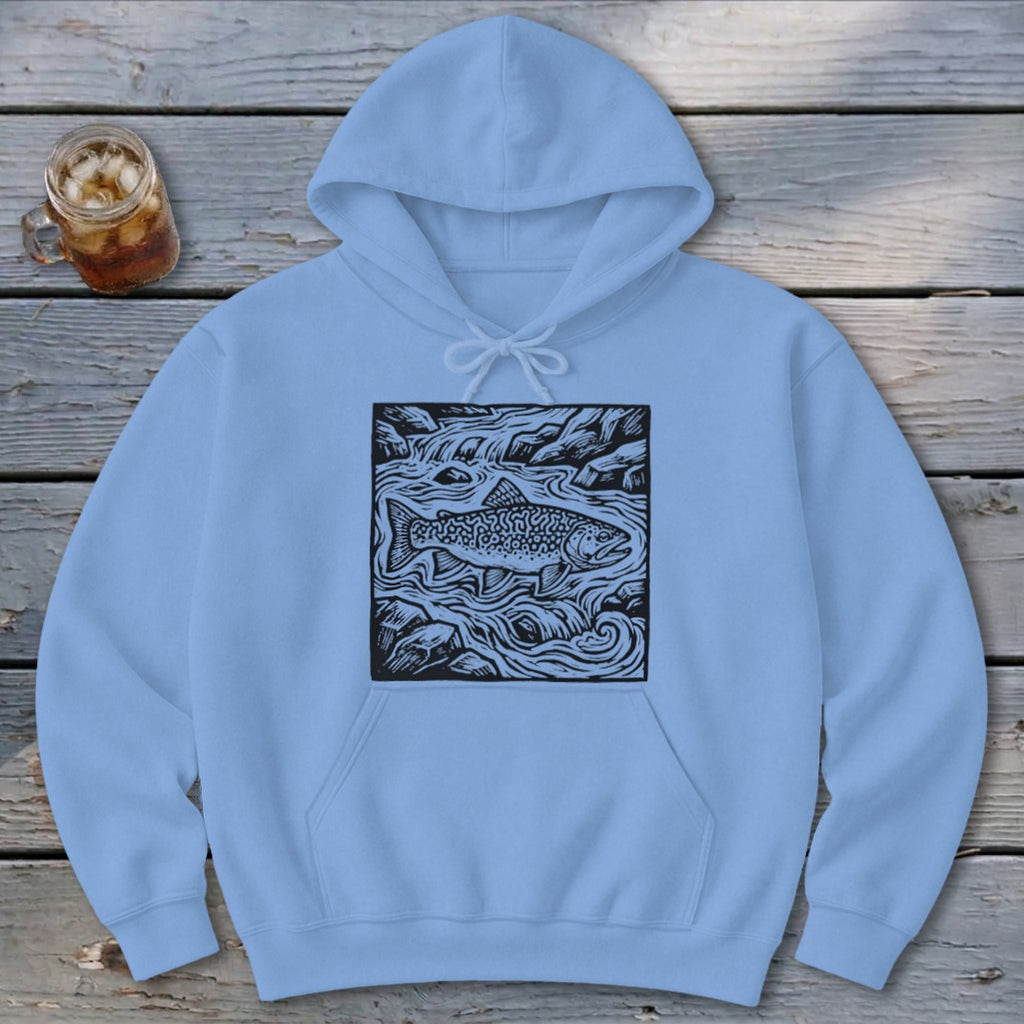 Fish in a Stream Hoodie