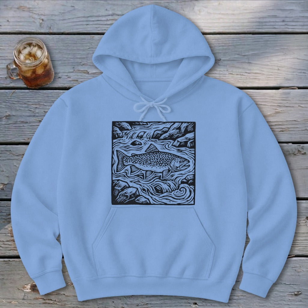 Fish in a Stream Hoodie
