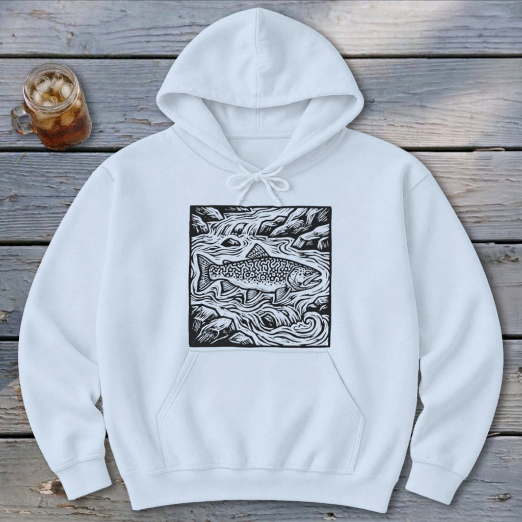 Fish in a Stream Hoodie