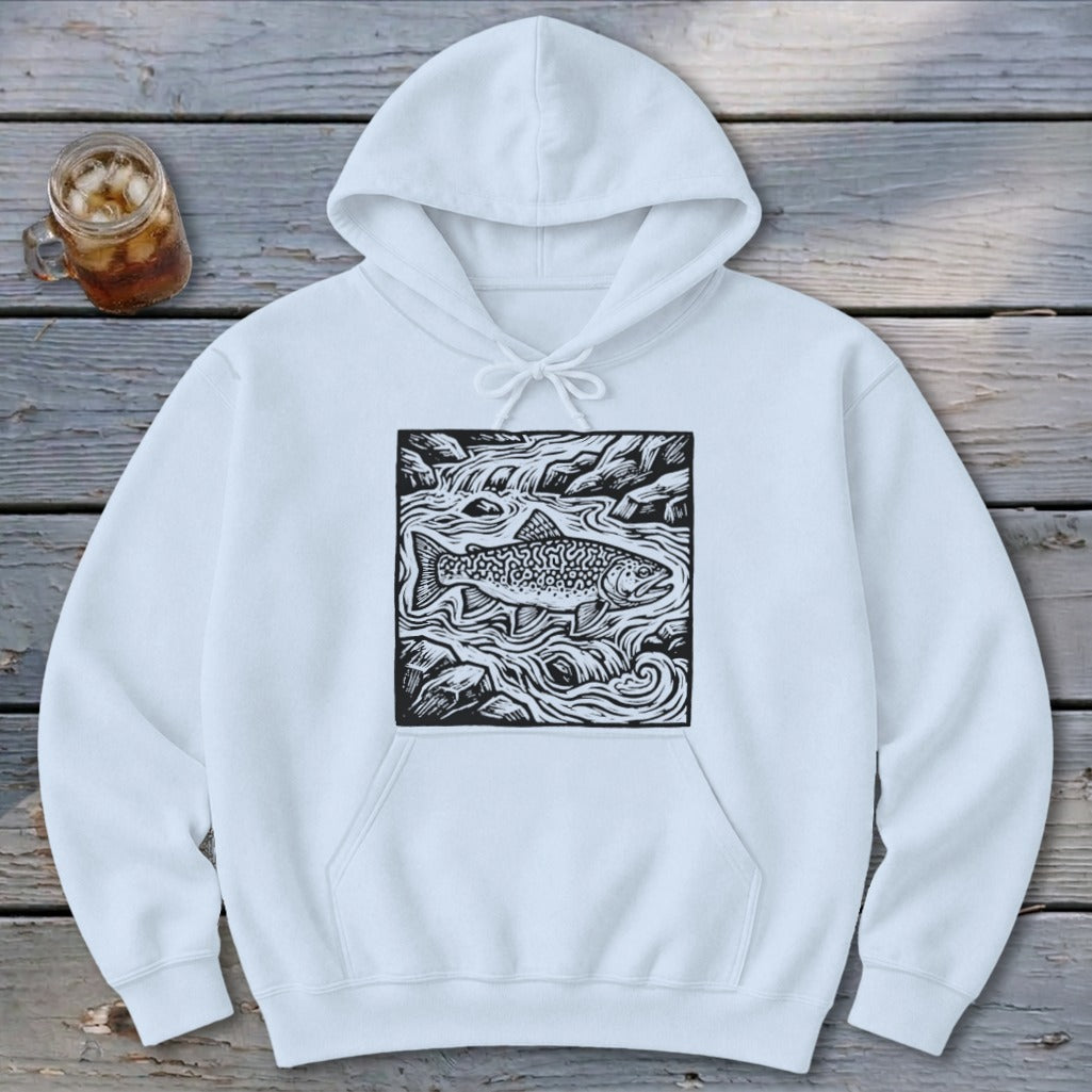 Fish in a Stream Hoodie