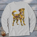 Floral Mountain Cur Long Sleeve Tee