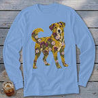 Floral Mountain Cur Long Sleeve Tee
