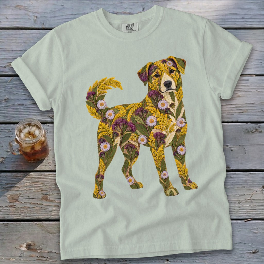 Floral Mountain Cur Signature Tee