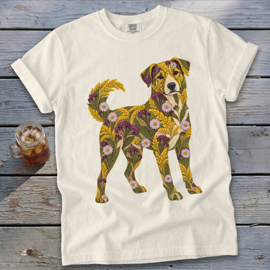 Floral Mountain Cur Signature Tee