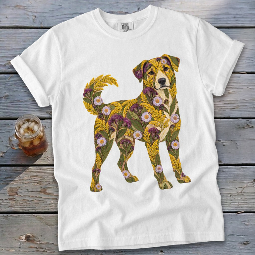 Floral Mountain Cur Signature Tee