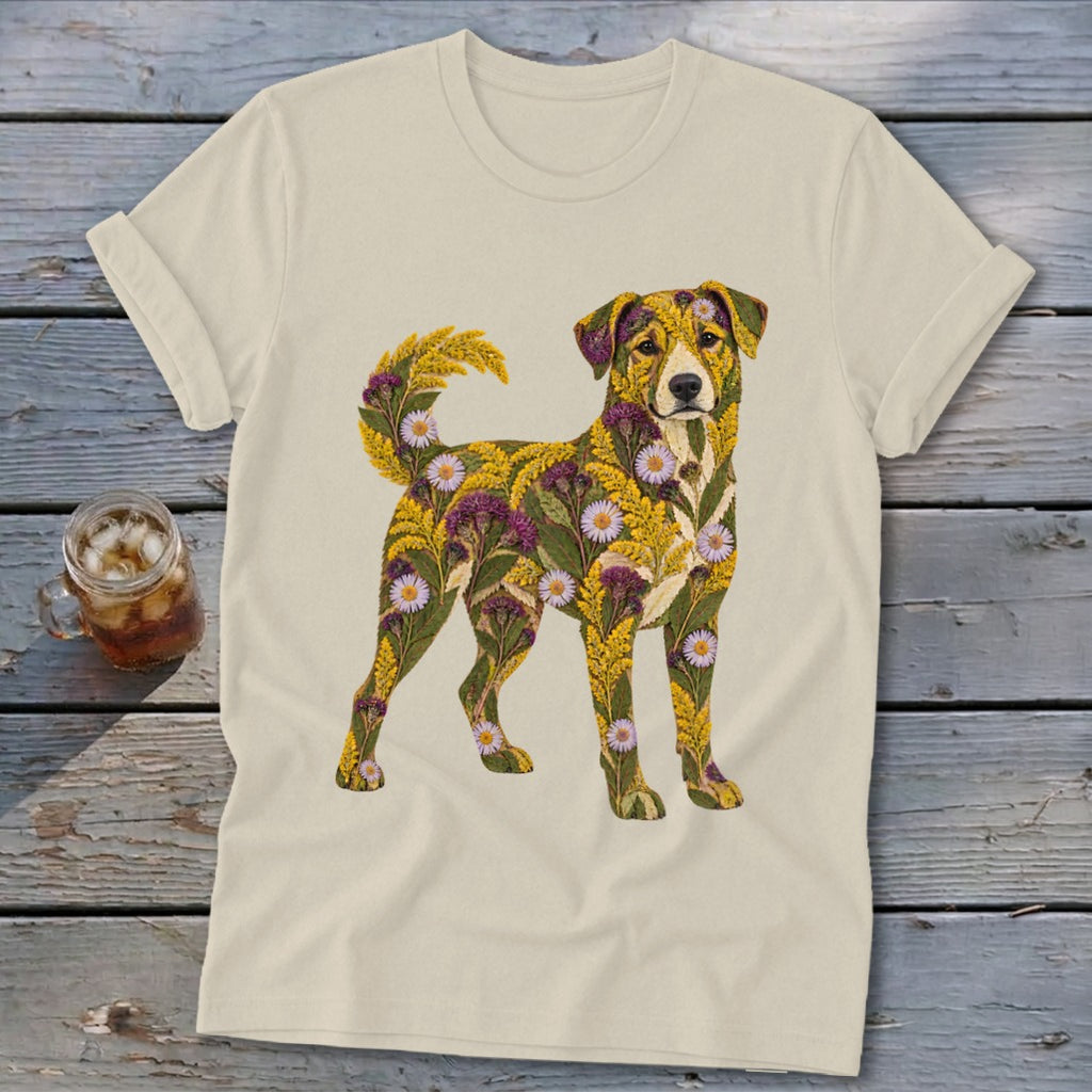 Floral Mountain Cur Softstyle Tee