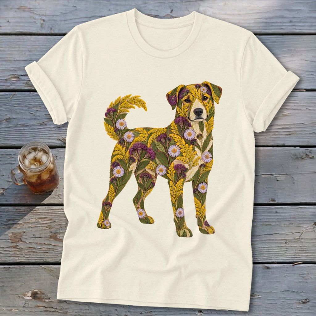 Floral Mountain Cur Softstyle Tee
