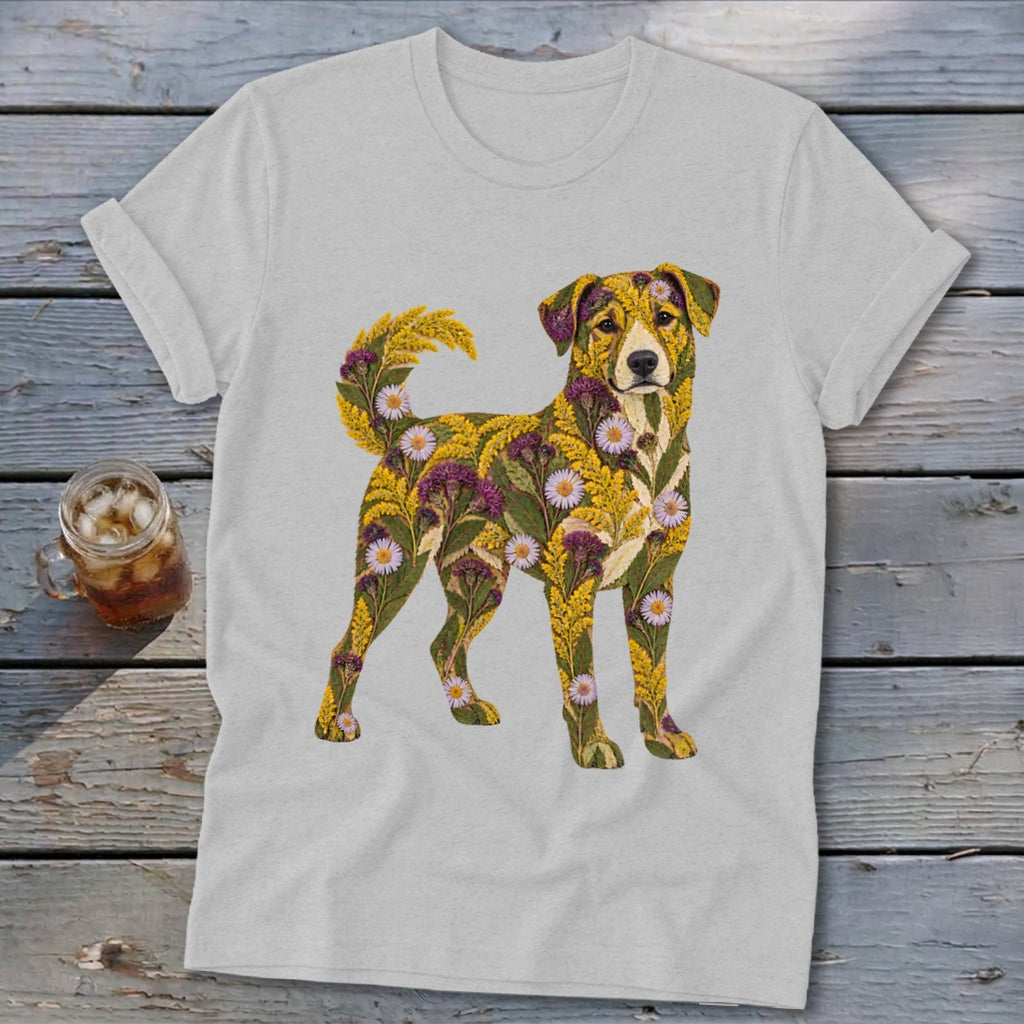 Floral Mountain Cur Softstyle Tee