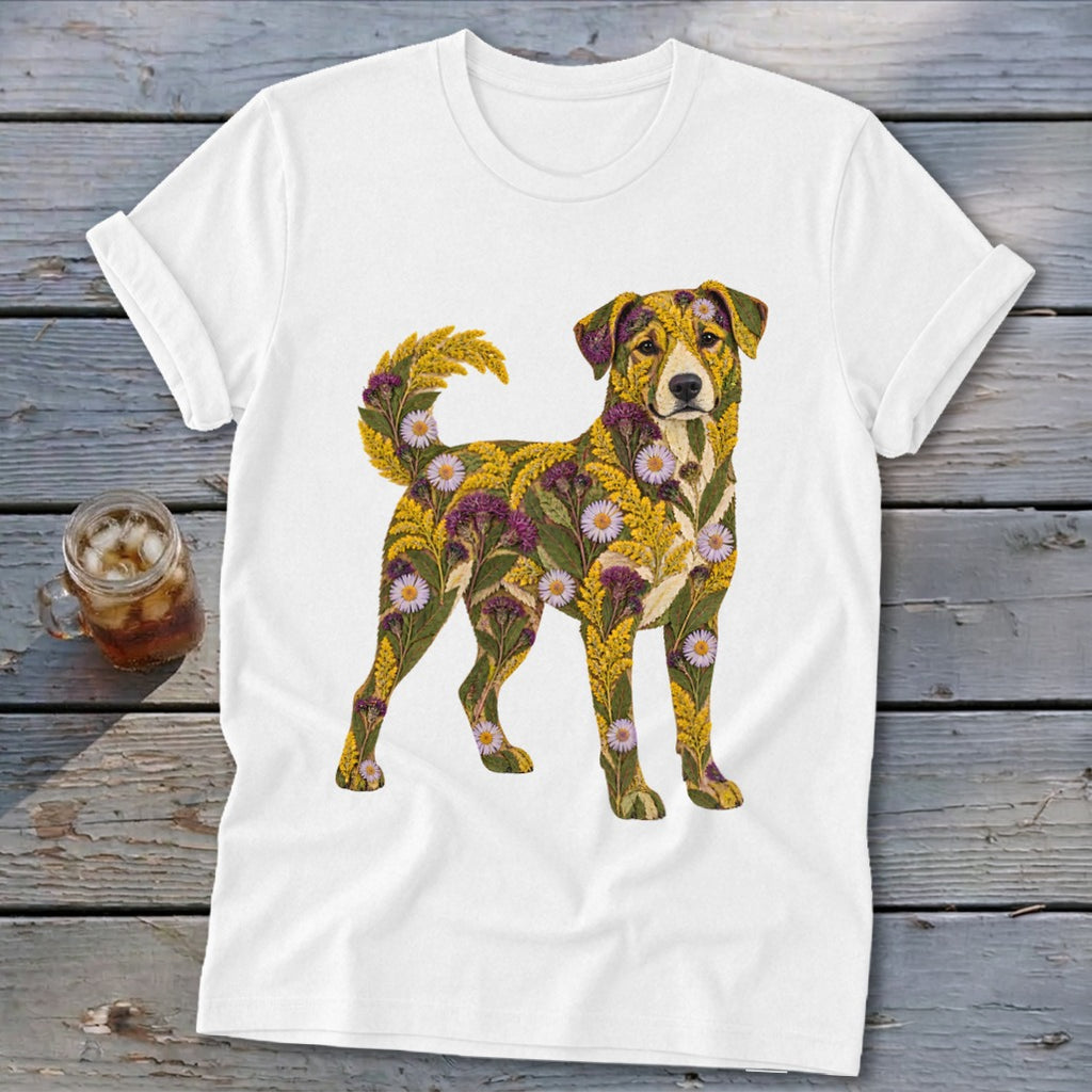 Floral Mountain Cur Softstyle Tee