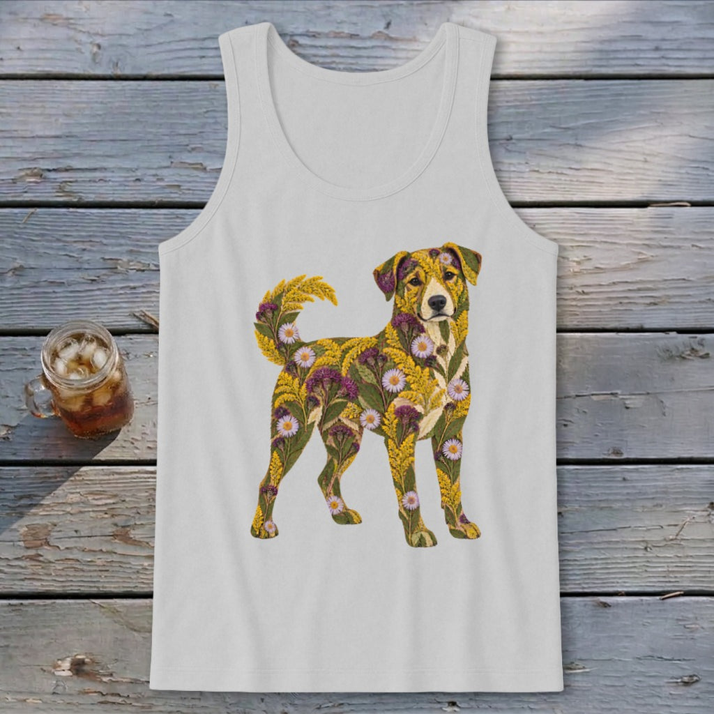 Floral Mountain Cur Tank Top