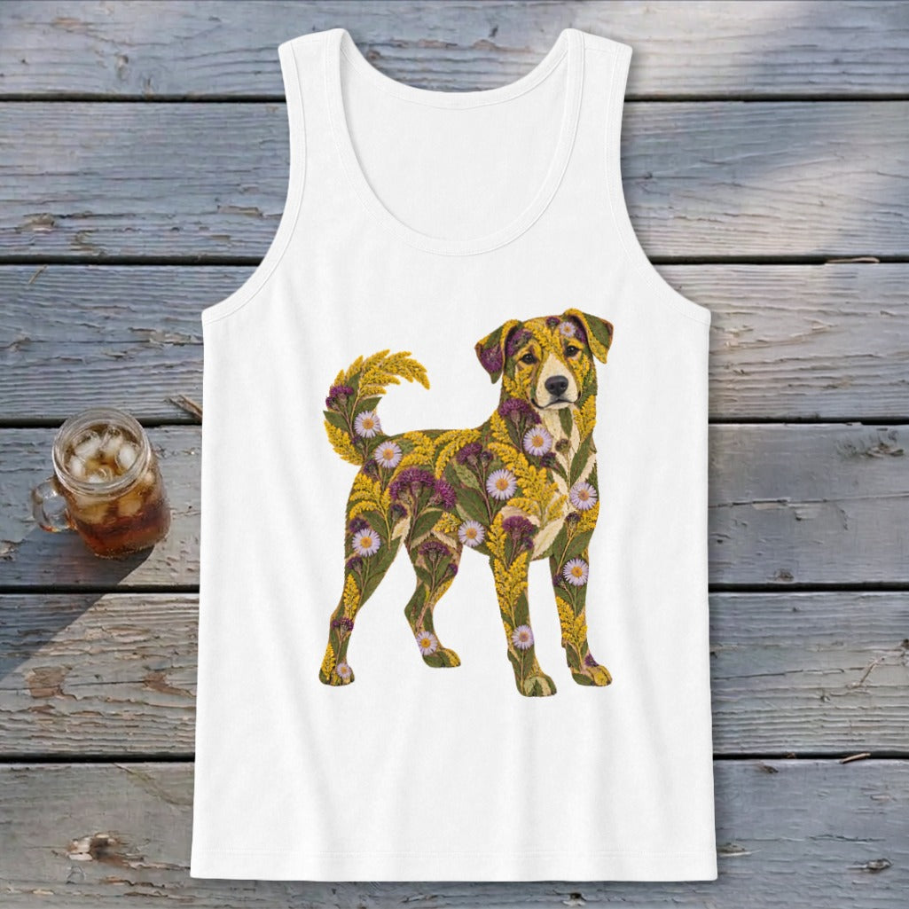 Floral Mountain Cur Tank Top