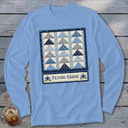 Flying Geese Faux Quilt Block Long Sleeve Tee
