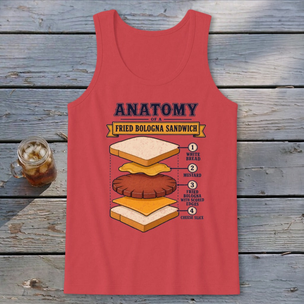 Fried Bologna Sandwich Tank Top