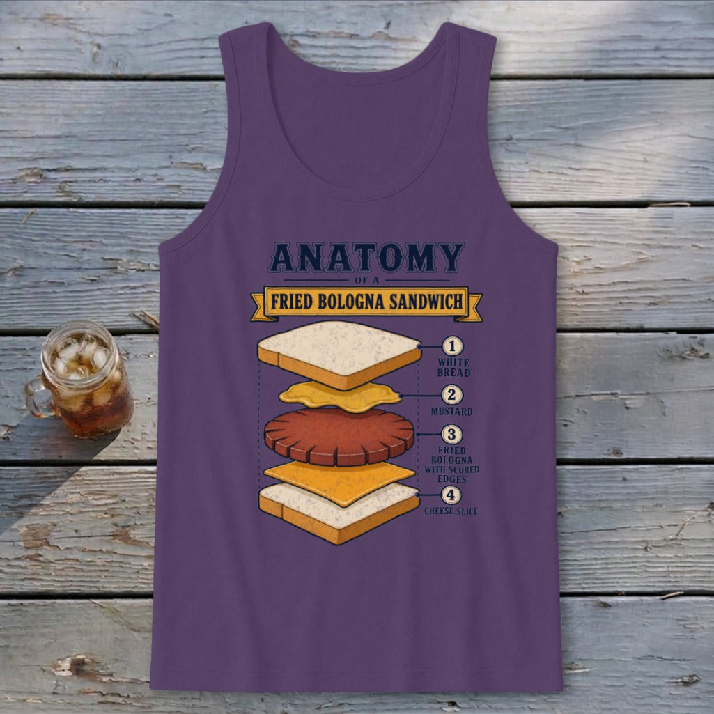 Fried Bologna Sandwich Tank Top