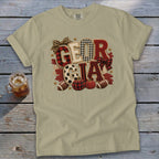 Georgia Faux Chenille Fall Patch Signature Tee