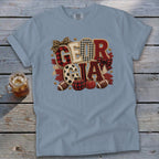 Georgia Faux Chenille Fall Patch Signature Tee