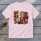 Georgia Faux Chenille Fall Patch Youth Tee