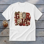 Georgia Faux Chenille Fall Patch Youth Tee