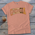 Georgia Faux Embroidery Letters Signature Tee