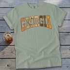 Georgia Faux Embroidery Letters Signature Tee