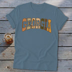Georgia Faux Embroidery Letters Softstyle Tee
