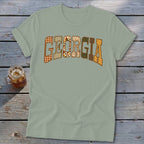 Georgia Faux Embroidery Letters Softstyle Tee