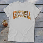 Georgia Faux Embroidery Letters Softstyle Tee